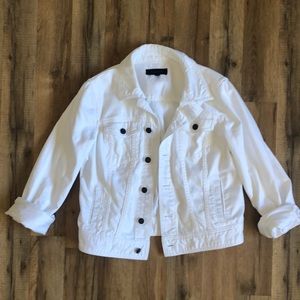 White Denim Jacket | Talbots